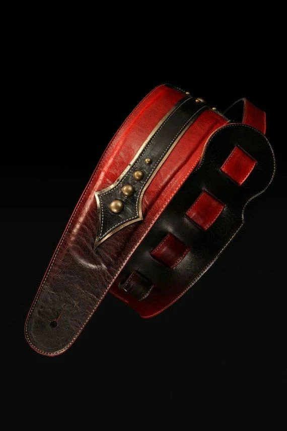 Online American Store Leather Guitar Strap, Red And Black Guitar Strap: Cardinals Cross Guitar Strap Accessories 5 Online American Store Leather Guitar Strap, Red And Black Guitar Strap: Cardinals Cross Guitar Strap Accessories