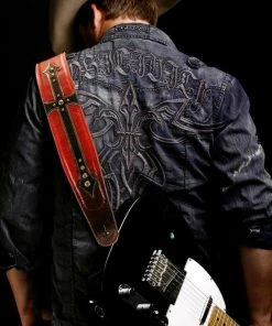 Online American Store Leather Guitar Strap, Red And Black Guitar Strap: Cardinals Cross Guitar Strap Accessories 10 Online American Store Leather Guitar Strap, Red And Black Guitar Strap: Cardinals Cross Guitar Strap Accessories