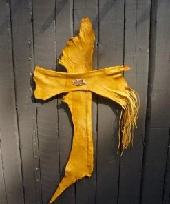 HollyHawkDesigns Leather Wall Cross, Western Wall Cross, Christian Cross, Religious Gift, Rustic Wall Cross, Yellow Leather Cross Native American Collection 15 HollyHawkDesigns Leather Wall Cross, Western Wall Cross, Christian Cross, Religious Gift, Rustic Wall Cross, Yellow Leather Cross Native American Collection