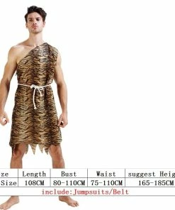 The American Store Leopard Savage Caveman Croods Flintstones Primitive Sexy Indian Clothing Costume Carnival Halloween Costumes For Men Adult Fancy