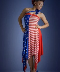 CostumizeMe Libertease Patriotic American Flag Convertible Dress Women Clothing