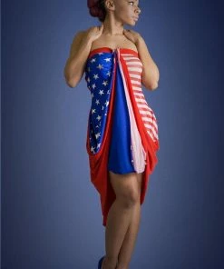 CostumizeMe Libertease Patriotic American Flag Convertible Dress Women Clothing