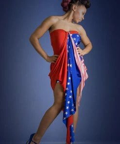 CostumizeMe Libertease Patriotic American Flag Convertible Dress Women Clothing