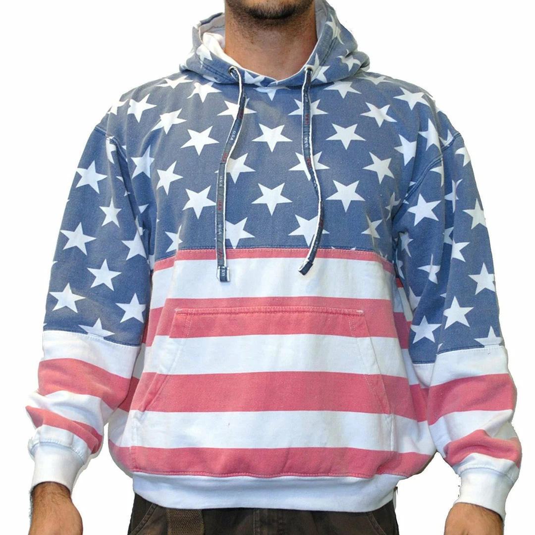 Licensed-Mart Originals Unisex Proud American Flag Pullover Hoodie Sweatshirt Mens Clothing 3 Licensed-Mart Originals Unisex Proud American Flag Pullover Hoodie Sweatshirt Mens Clothing