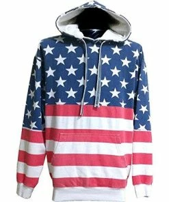 Licensed-Mart Originals Unisex Proud American Flag Pullover Hoodie Sweatshirt Mens Clothing 12 Licensed-Mart Originals Unisex Proud American Flag Pullover Hoodie Sweatshirt Mens Clothing