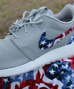 GrabbKicks Accessories LIMITED American Flag Nike Custom Roshe