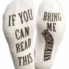 Haute Soiree Women Clothing Luxury Cotton"Bring Me Coffee" Funny Socks - Perfect Mother's Day Gift For Her, Hilarious Novelty Or Gag Gift Idea For Wife Or Husband - Best White Elephant Present For Coffee Lover