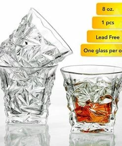 The American Store Luxury Whiskey Glass Old Fashioned Vintage Rocks For Bourbon Scotch Cocktail Drinks Tumbler Glassware Gifts For Men Dad And Husband Prime Snifter Bar (1) Casual Glasses