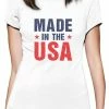 GreenTurtleTshirts Made In The USA Pride American Flag 4th Of July Women T-Shirt Women Clothing
