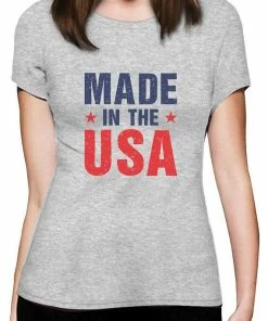 GreenTurtleTshirts Made In The USA Pride American Flag 4th Of July Women T-Shirt Women Clothing
