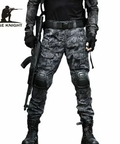 MEGE KNIGHT Official Store MEGE 12 Camouflage Color Tactical Clothing Army Of Combat Uniform, Military Pants With Knee Pads, Airsoft Paintball Clothing