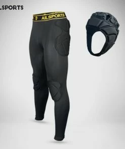 The American Store Men American Football Pants Soccer Training Pant Goalkeeper Sports Kits EVA Sponge Goal Keeper Goalie Shorts Knee Pad Protection Sports Accessories