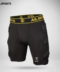 The American Store Men American Football Pants Soccer Training Pant Goalkeeper Sports Kits EVA Sponge Goal Keeper Goalie Shorts Knee Pad Protection Sports Accessories