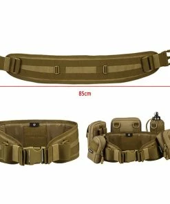 YOU Show Store Military Clothing & Accessories Men Army Military Camouflage MOLLE Girdle Tactical Outer Waist Belt Padded CS Belt Multi-Use Equipment Airsoft Wide Belts