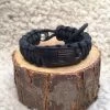 The American Store Men's Paracord Bracelet, Leather Stamped American Flag, 550 Fish Fire Paracord, Fishing Hook Line And Sinker Built In, Leather Bracelt Military Clothing & Accessories 1 The American Store Men's Paracord Bracelet, Leather Stamped American Flag, 550 Fish Fire Paracord, Fishing Hook Line And Sinker Built In, Leather Bracelt Military Clothing & Accessories