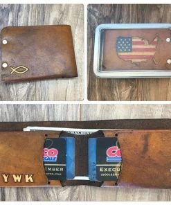 TruthTreasuresMil Accessories Mens Leather Wallet, Mens Wallet, Bifold Leather Wallet, Bifold Wallet, Military Gift, Mens Gift, Personalized Leather Wallet, Custom Wallet