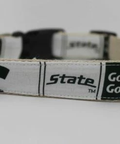 Collarswithcolor Pets Michigan State University Hemp Dog Collar Or Leash