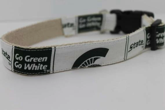 Collarswithcolor Pets Michigan State University Hemp Dog Collar Or Leash 4 Collarswithcolor Pets Michigan State University Hemp Dog Collar Or Leash