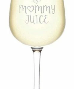 The American Store Mommy Juice Funny Wine Glass - Best Birthday Gifts For Mom, Women - Unique Mothers Day Gift Idea From Husband, Son, Daughter - Fun Novelty Present For A New Mom, Wife, Friend, Sister, Her - 13 Oz Casual Glasses