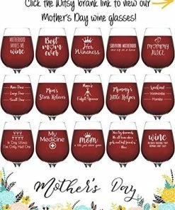 The American Store Mommy Juice Funny Wine Glass - Best Birthday Gifts For Mom, Women - Unique Mothers Day Gift Idea From Husband, Son, Daughter - Fun Novelty Present For A New Mom, Wife, Friend, Sister, Her - 13 Oz Casual Glasses