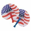 Neliblu July 4th Patriotic Themed American Flag Fans Party Favors Toys 1 Dozen