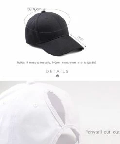 Onlineamericanstore New Arrivals Ponytail Hair Baseball Cap Women Messy Bun Baseball Summer Hat Snapback Grid