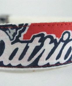 Collarswithcolor New England Patriots Hemp Dog Collar Or Leash