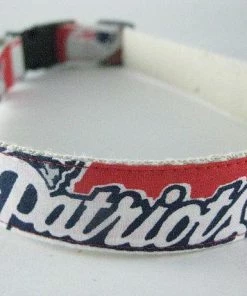 Collarswithcolor New England Patriots Hemp Dog Collar Or Leash