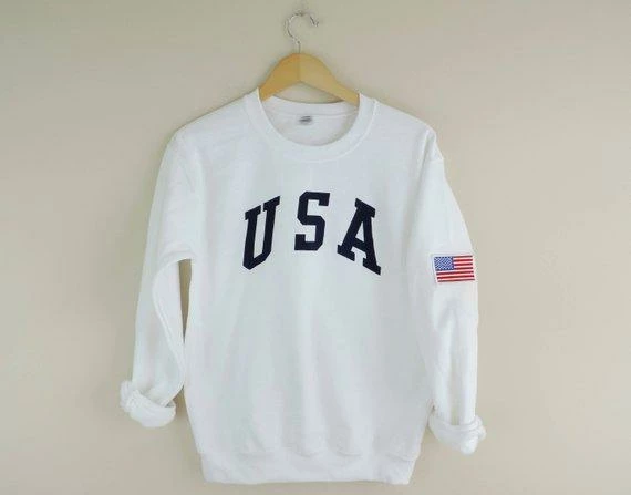 WildKardVintage Mens Clothing New Retro USA Navy Ink Crewneck Sweatshirt With American Flag Patch // Size S-3XL 3 WildKardVintage Mens Clothing New Retro USA Navy Ink Crewneck Sweatshirt With American Flag Patch // Size S-3XL