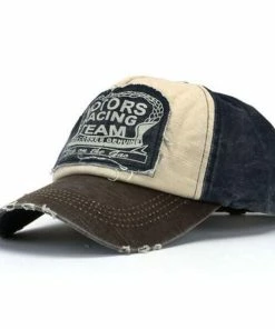 Onlineamericanstore Accessories New Unisex Baseball Cap Cotton Motorcycle Cap Edge Grinding Do Old Hat