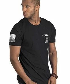 Nine Line Men's T-Shirt - I Stand (Large) Mens Clothing