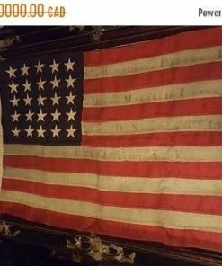 The American Store ON SALE Antique 25 Star American Flag - 1900 Republian Parade - Very Rare Find (see Description For More Details)
