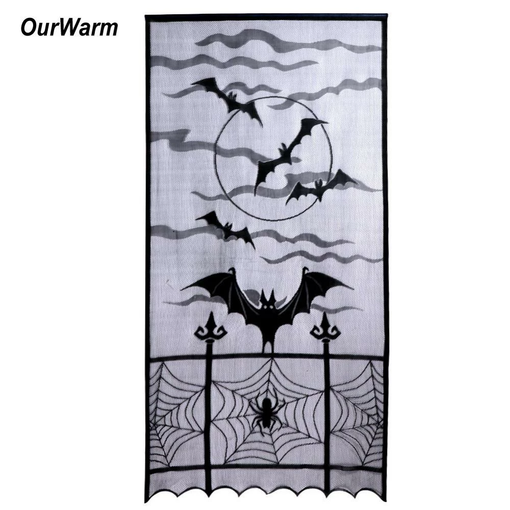 Our Warm Store Ourwarm Halloween Decorations Props Spiderweb Lace Door Curtain Decoration For Home Horror Decor Event Party Supplies 6 Our Warm Store Ourwarm Halloween Decorations Props Spiderweb Lace Door Curtain Decoration For Home Horror Decor Event Party Supplies