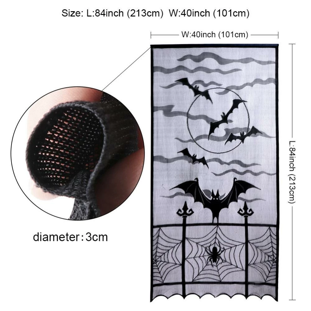 Our Warm Store Ourwarm Halloween Decorations Props Spiderweb Lace Door Curtain Decoration For Home Horror Decor Event Party Supplies 9 Our Warm Store Ourwarm Halloween Decorations Props Spiderweb Lace Door Curtain Decoration For Home Horror Decor Event Party Supplies
