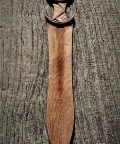 OlegWoodArt Pagemark Bookmark Page Holder Book Reading Accessories Wood Sword Viking Trisquel Woodworking Wooden Decoration Accessories Celtic Symbol