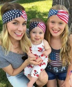 The American Store Party In The USA (American Flag) Turban Twist Headband / Fits ALL AGES / Fourth Of July / 4th Of July / Patriotic / America / Red White Blue