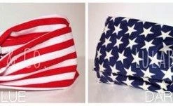 The American Store Party In The USA (American Flag) Turban Twist Headband / Fits ALL AGES / Fourth Of July / 4th Of July / Patriotic / America / Red White Blue