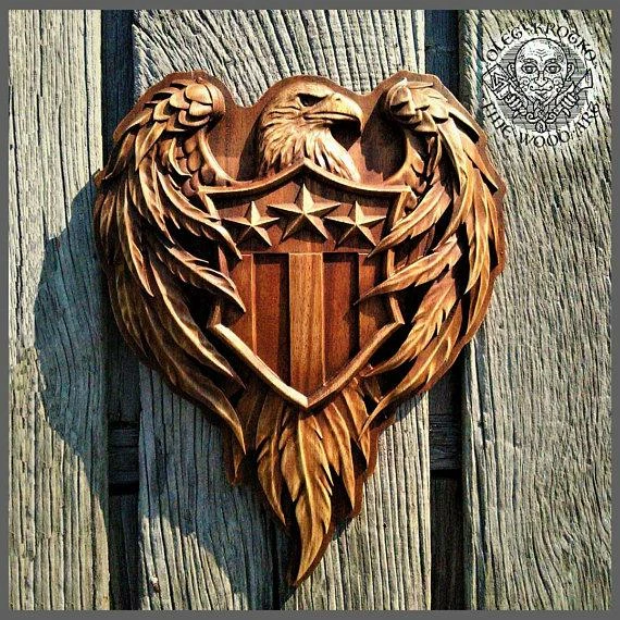 OlegWoodArt Patriotic American Flag Wooden Carved Sign Coat Of Arms Wood Carvig Picture Plaques Decor Art Wall Hanging Patriot Gift Home Decor Custom 3 OlegWoodArt Patriotic American Flag Wooden Carved Sign Coat Of Arms Wood Carvig Picture Plaques Decor Art Wall Hanging Patriot Gift Home Decor Custom