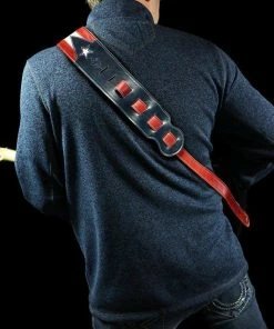 EthosCustomBrands Accessories Patriotic Guitar Strap: Old Glory Guitar Strap
