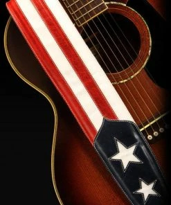 EthosCustomBrands Accessories Patriotic Guitar Strap: Old Glory Guitar Strap