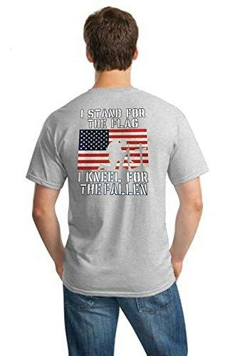 Shirt Patron Brand Mens Clothing Patriotic Stand For Flag Kneel For Fallen Political Protest Mens T Shirt Back Print 10 Shirt Patron Brand Mens Clothing Patriotic Stand For Flag Kneel For Fallen Political Protest Mens T Shirt Back Print