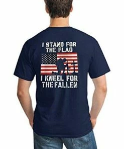 Shirt Patron Brand Mens Clothing Patriotic Stand For Flag Kneel For Fallen Political Protest Mens T Shirt Back Print 28 Shirt Patron Brand Mens Clothing Patriotic Stand For Flag Kneel For Fallen Political Protest Mens T Shirt Back Print