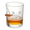 A Gift Personalized Casual Glasses Personalized Bulletproof Lowball Whiskey Glass - Stamped Monogram