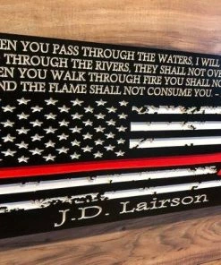 Online American Store Concealment Flags Personalized Firefighter Gift For Him Custom Ax Sign Rustic Distressed American Flag Decor Graduation Fathers Day Christmas