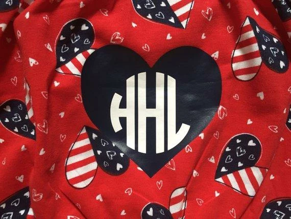 The American Store Kids Clothing Personalized Memorial Day, Independence Day, 4th Of July Romper - Baby, Infant, Toddler Girls 4th Of July Outfit With Monogram 4 The American Store Kids Clothing Personalized Memorial Day, Independence Day, 4th Of July Romper - Baby, Infant, Toddler Girls 4th Of July Outfit With Monogram