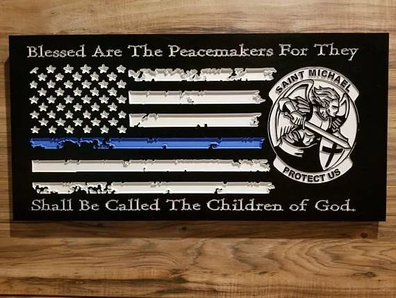 The American Store Personalized Police Officer Gifts Police Sign Rustic Thin Blue Line American Flag Home Decor Anniversary Fathers Day Christmas Graduation 3 The American Store Personalized Police Officer Gifts Police Sign Rustic Thin Blue Line American Flag Home Decor Anniversary Fathers Day Christmas Graduation