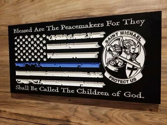 The American Store Personalized Police Officer Gifts Police Sign Rustic Thin Blue Line American Flag Home Decor Anniversary Fathers Day Christmas Graduation 5 The American Store Personalized Police Officer Gifts Police Sign Rustic Thin Blue Line American Flag Home Decor Anniversary Fathers Day Christmas Graduation