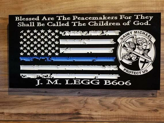 The American Store Personalized Police Officer Gifts Police Sign Rustic Thin Blue Line American Flag Home Decor Anniversary Fathers Day Christmas Graduation 6 The American Store Personalized Police Officer Gifts Police Sign Rustic Thin Blue Line American Flag Home Decor Anniversary Fathers Day Christmas Graduation
