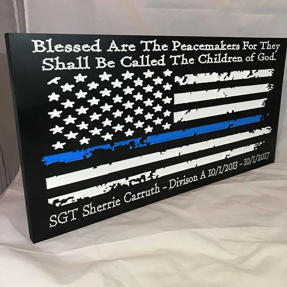 The American Store Personalized Police Officer Gifts Police Sign Rustic Thin Blue Line American Flag Home Decor Anniversary Fathers Day Christmas Graduation 8 The American Store Personalized Police Officer Gifts Police Sign Rustic Thin Blue Line American Flag Home Decor Anniversary Fathers Day Christmas Graduation