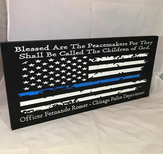 The American Store Personalized Police Officer Gifts Police Sign Rustic Thin Blue Line American Flag Home Decor Anniversary Fathers Day Christmas Graduation 9 The American Store Personalized Police Officer Gifts Police Sign Rustic Thin Blue Line American Flag Home Decor Anniversary Fathers Day Christmas Graduation